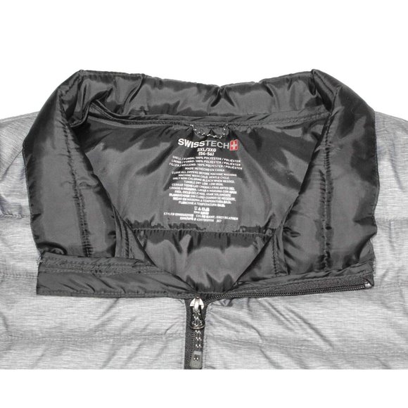 Swiss Tech Performance Gear Gray/Silver Puffer Jacket Mens‎ Size 3XL 54-56 - Picture 3 of 4